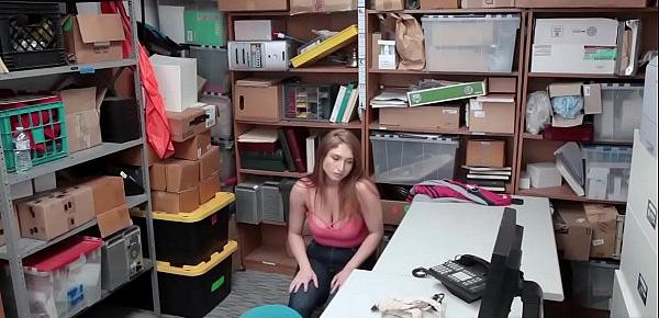  Time to cock feed shoplyfter Skylar Snow as the consequence of their actions!